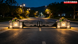 景区智慧发光花箱护栏
