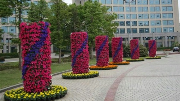 半圆形组合蓄水花盆