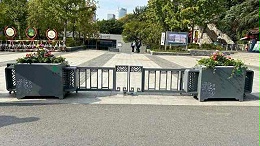 南京玄武湖公园出入口-户外移动花箱护栏-产品案例