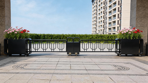 智慧监测发光花箱护栏