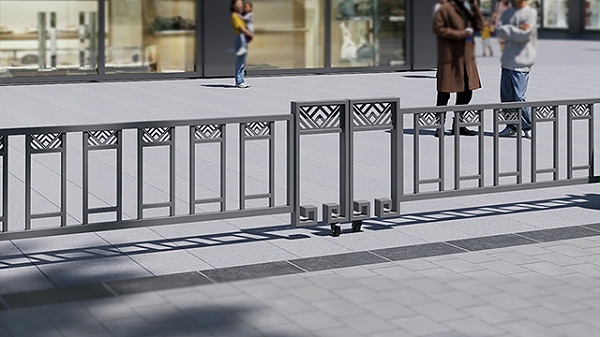 历史文化名城道路中央花箱护栏隔离