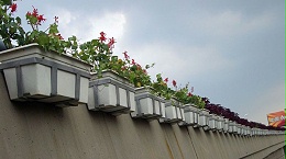 朗汀园林高架桥花盆——让城市回归于自然！