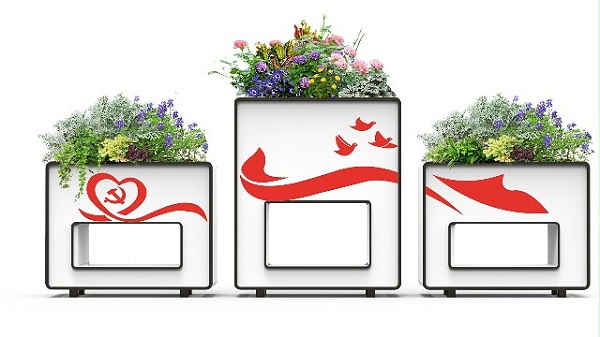 道路组合花箱