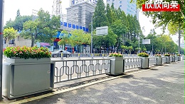 镀锌钢花箱护栏