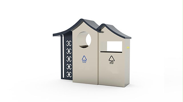 公园人行道果皮箱/环保垃圾桶