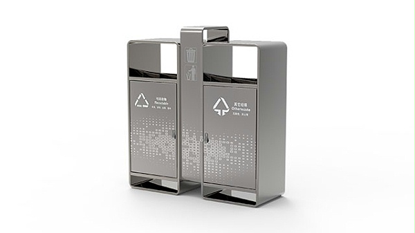 公园人行道果皮箱/环保垃圾桶