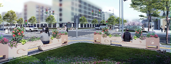 百变组合座椅花箱