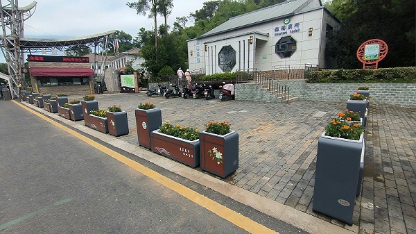 金牛湖纸短情长花箱实景