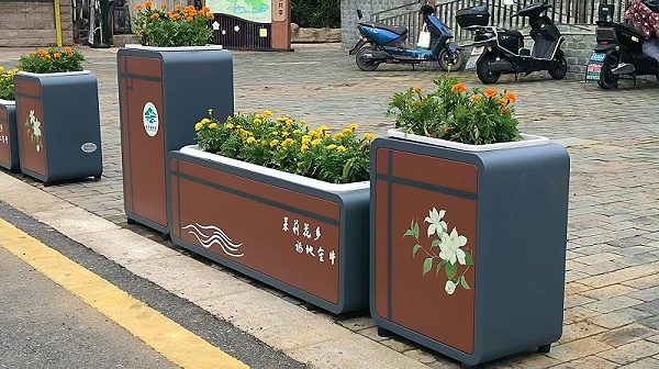 金牛湖纸短情长花箱实景