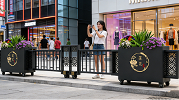 步行街可移动景观花箱设计：让城市商业空间“活”起来的5大关键点