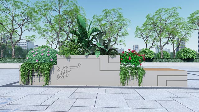 国泰民安组合花箱