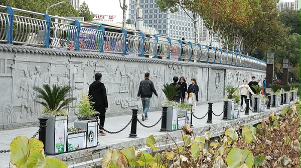 合肥包公祠纸短情长花箱景观案例 朗汀园林 文旅花箱
