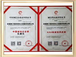 中国诚信企业家评价证书、诚信供应商评价证书