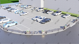 户外停车场隔离改造升级案例：人车分离效果显著提升