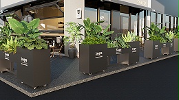 商业街区店铺隔离花箱的作用？