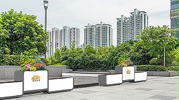 别墅庭院座椅花箱定制