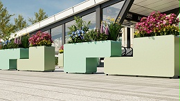 小学幼儿园景观隔离百变组合花箱