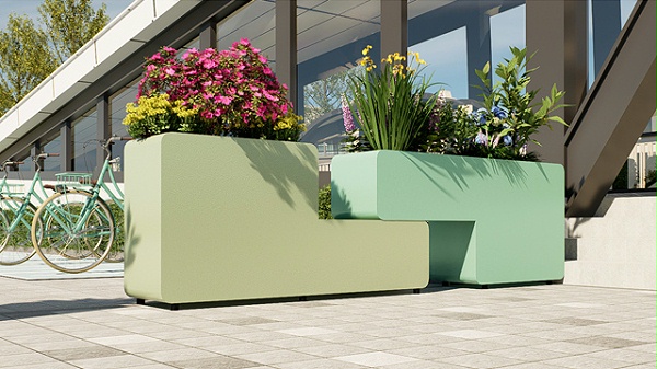 小学幼儿园景观隔离百变组合花箱