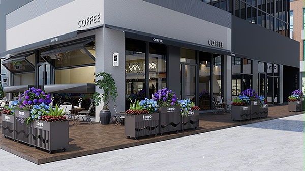 售楼中心接待处景观隔离