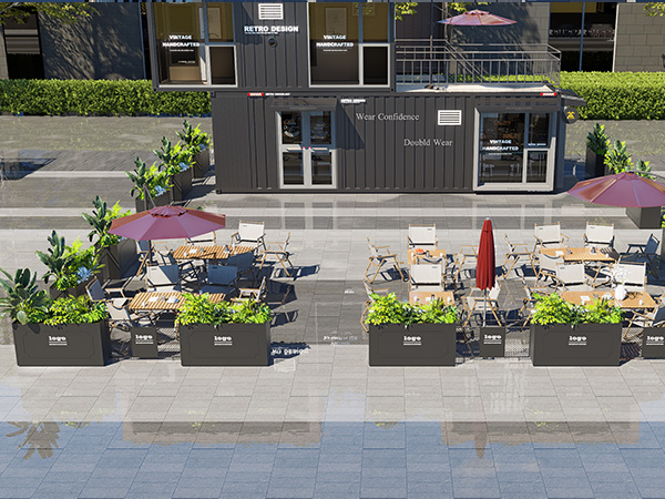 商业街区休息区案例