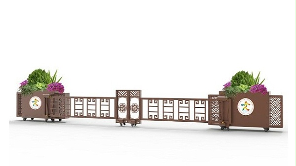 高速出入口中央隔离花箱护栏